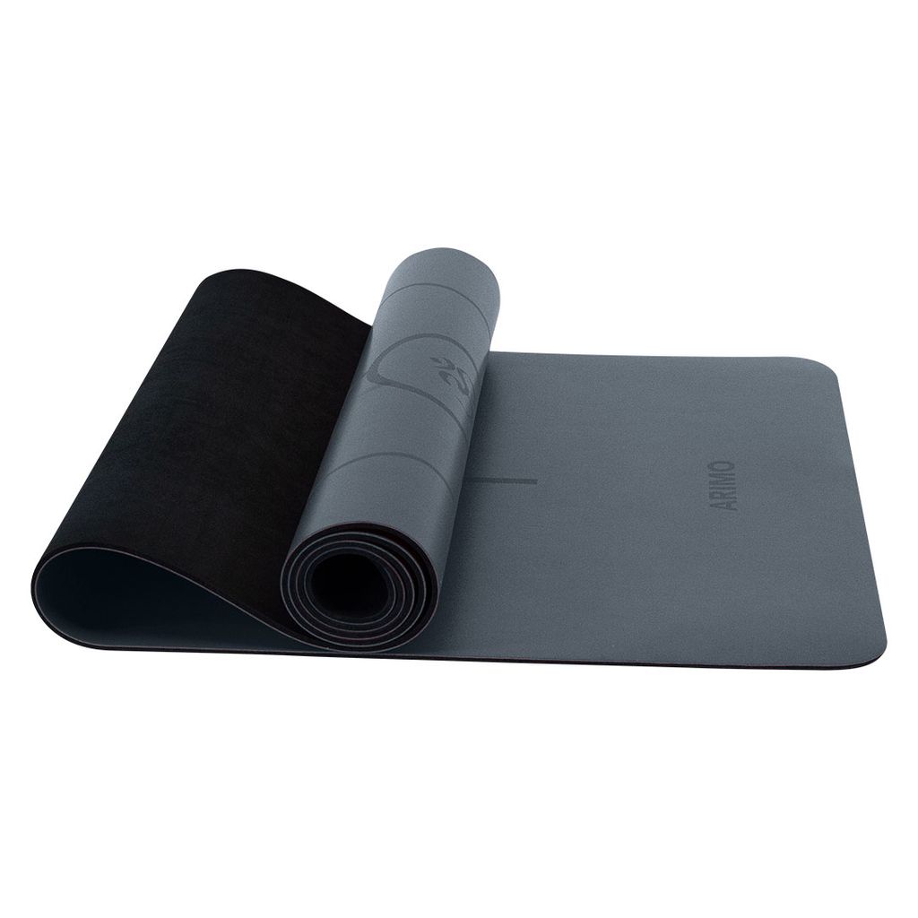 Arimo Pro Tapete de Yoga com Linhas PU + Borracha Natural