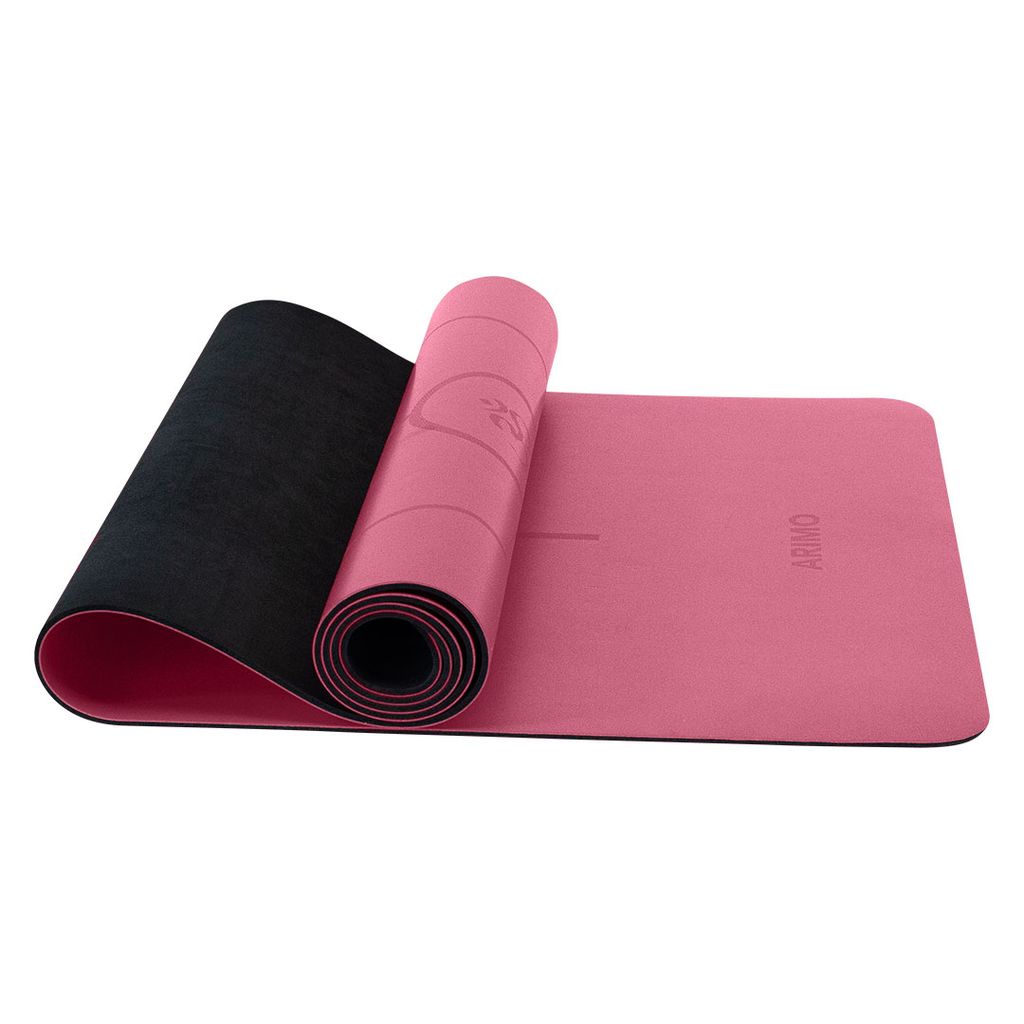 Arimo Pro Tapete de Yoga com Linhas PU + Borracha Natural