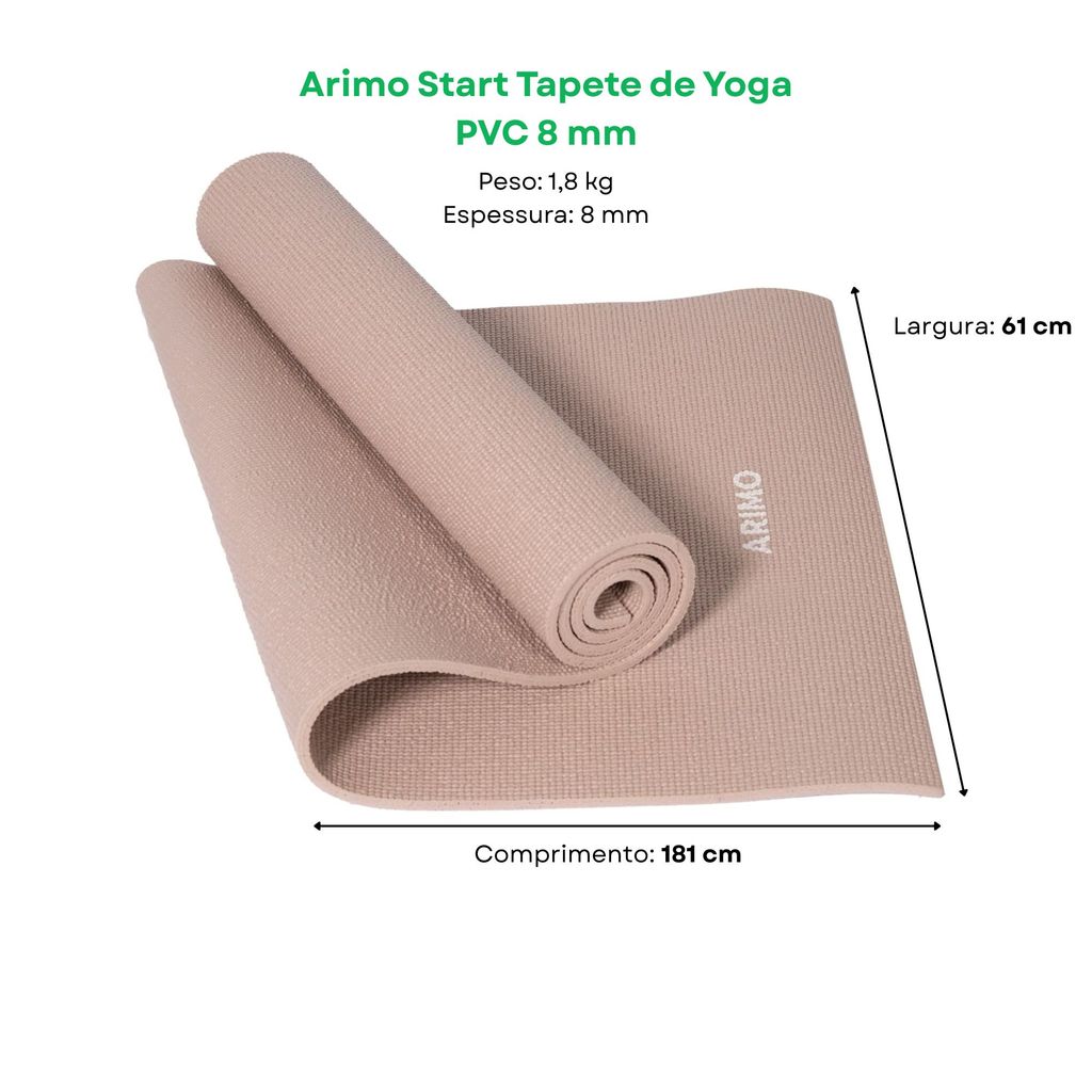 Arimo Start Comfort Tapete de Yoga PVC 8 mm