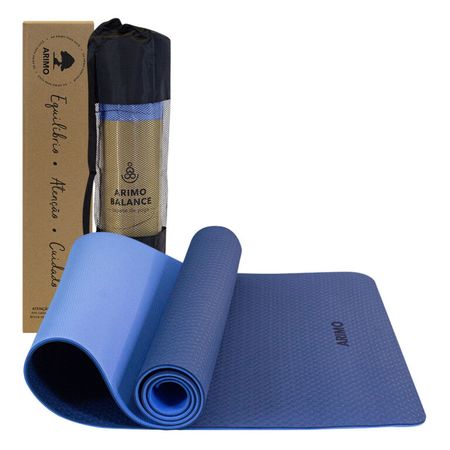 Tapete de yoga Gaiam Foldable Yoga Mat azul